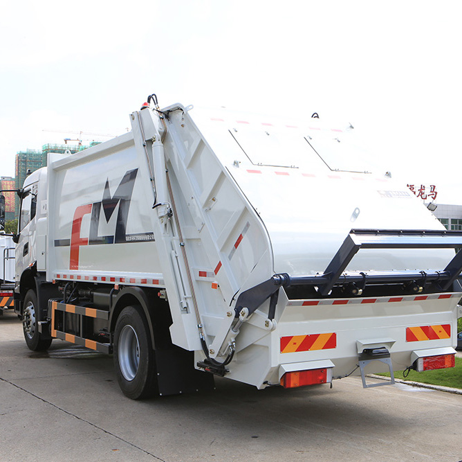 Características funcionales del camión de basura de carga trasera FULONGMA de 18 toneladas