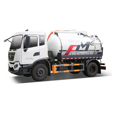 Configuración, imágenes y video de trabajo del camión de succión de aguas residuales FULONGMA