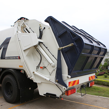 Configuración de camión de basura de compresión de 12 vías de tamaño mediano FULONGMA y puntos de acceso de ventajas